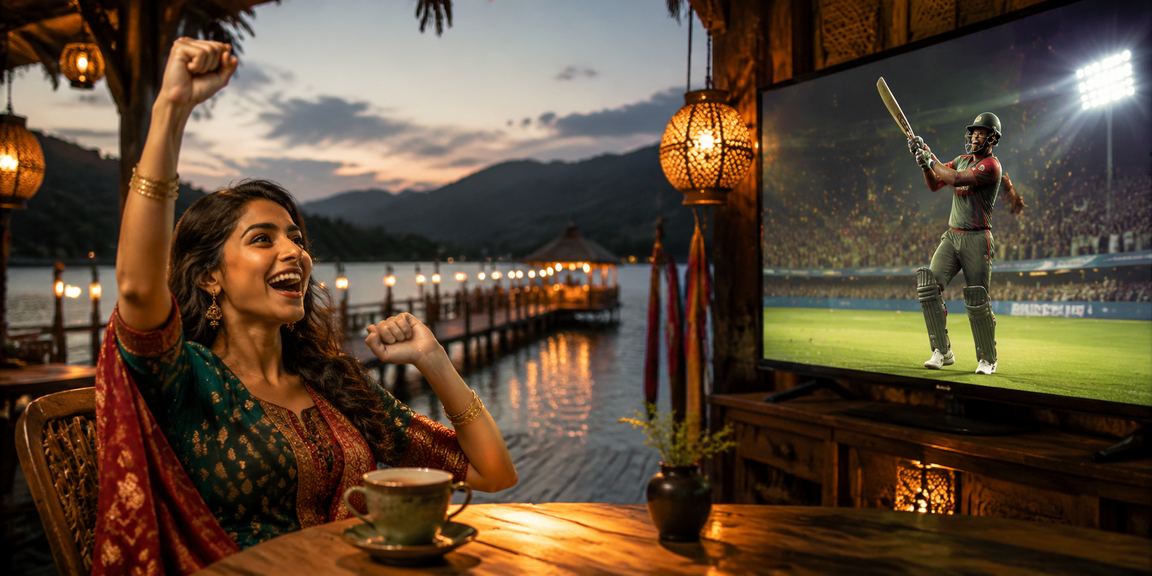 User enjoying cricket betting in Bandarban
