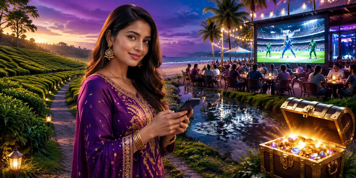 কক্সবাজারের চা বাগানে 95ok প্ল্যাটফর্মে ক্রিকেট বেটিং উপভোগ করছেন একজন ব্যবহারকারী
