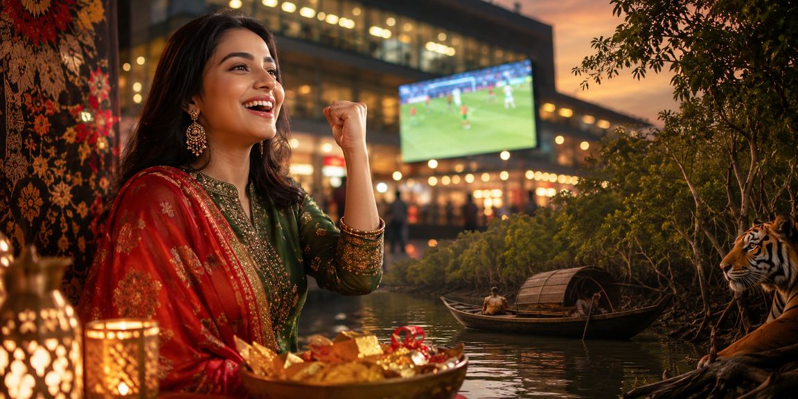 User enjoying online casino entertainment in Dhaka